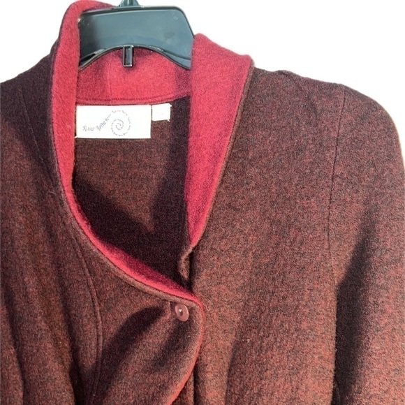 Anthropologie Rosie Neira Wool Sweater Double Breasted Military Style Jacket S - Picture 4 of 16